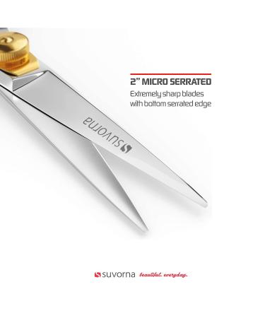 Suvorna Condor 5 Beard and Mustache Scissors - Professional Grooming and Barber Hair Cutting Tool - Buy Online on GoSupps.com