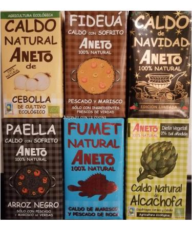 Aneto Natural Broth for Fish and Seafood Fideu 1L - Buy Online on GoSupps.com