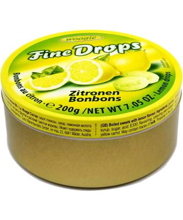 Woogie Fine Drops Hard Candy Tin - Lemon Mint and Wild Berries Flavours 200 g - Pack of 3 Fruit Candy Tin Cans - Buy Online on GoSupps.com