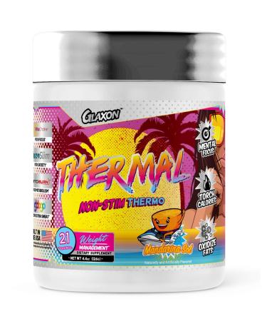 Glaxon Thermal Non-Stimulant Thermogenic Fat Burner Powder from Improve Weight Loss Suppress Hunger and Appetite  L-Carnitine VitaCholine  BAIBA Acid Mitoburn - 21 Servings (Mandarin Sol) - Buy Online on GoSupps.com
