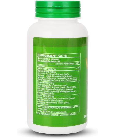 Fruit and Veggies Supplement Ingredients Natural 2 Bottles 180 Total Vegetarian Capsules | Balance of Natural 16+18 Whole Fruits & Veggies Blend | Fresh Superfood Formula with Vitamins and Minerals Veggie Fruit - Buy Online on GoSupps.com