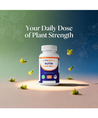 Vitamatic Rutin, 180 Vegetable Capsules (500 mg per Capsule) - Buy Online on GoSupps.com