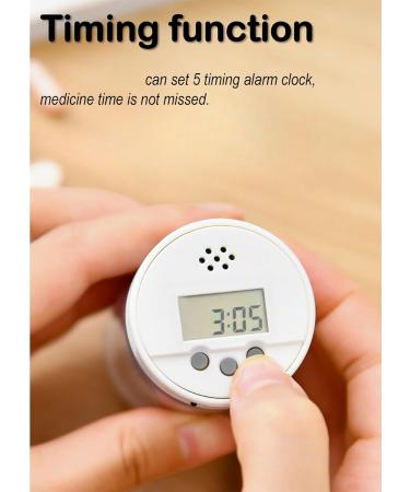 Buy Multifunctional Pill Crushers & Splitters - Portable Pill Cutter Grinder with Timer & Organizer | White - Buy Online on GoSupps.com