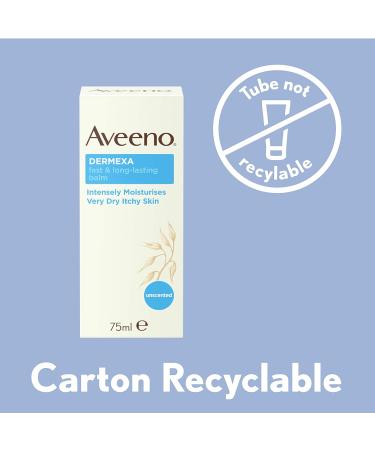Aveeno Dermexa Fast Soothing Balm for Very Dry, Itchy and Eczema Prone Skin - 75ml - Buy Online on GoSupps.com