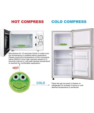 Kids Boo Boo Ice Pack 2-Pack for Fever, Pain Relief & Injuries - Green+Blue - Buy Online on GoSupps.com