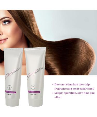 2pcs 260ml Professional Hair Straightening Cream - Hydrating Moisturizer for Frizzy Dry Damaged Hair - Buy Online on GoSupps.com