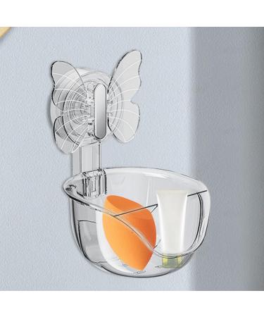 Beauty Sponge Holder | Makeup Sponge Drying Stand - Clear Cosmetic Face Blender Display Stand Sponge Powder Puff Drying Container Transparent Gray - Buy Online on GoSupps.com