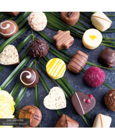 Hallingers Happy Birthday XXL - Handmade Pralines Gift Can | Alcohol-Free Noble Chocolate | Perfect for Mother's & Father's Day | 500g Celebratory Treats - Buy Online on GoSupps.com