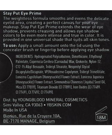 Youngblood Stay Put Eye Prime - Vegan & Cruelty Free | Long-lasting Eye Primer - Buy Online on GoSupps.com