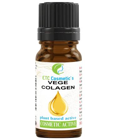Euro Trade Center VEGECOLLAGEN 10 ml vegetable collagen use as an ingredient for cosmetic formulations creams lotions toners aqueous serums gels mascara hair sprays gels and styling solutions