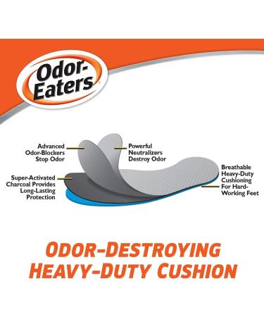 Odor-Eaters Ultra Durable Heavy Duty Cushioning Insoles - 4 Pack - Buy Online on GoSupps.com