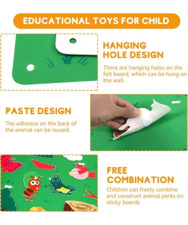 Ospalem 3.3ft Felt Story Board Set - Interactive Farm Animals Playset for Children | Early Learning & Reusable Wall Hangs - Buy Online on GoSupps.com