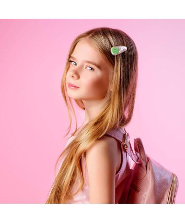 Sparkle Fruit Snap Hair Clips - 15 Piece Set | Quicksand Sequin Hairpins for Girls | Sweet Barrette Styling Accessories - Buy Online on GoSupps.com