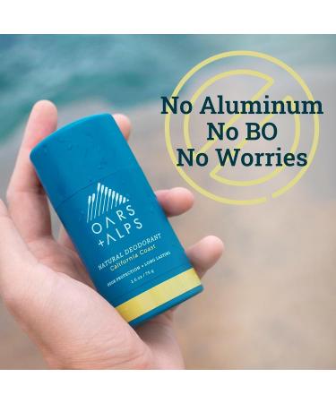 Oars + Alps Aluminum Free Deodorant for Men and Women Dermatologist Tested and Made with Clean Ingredients Vegan California Coast 1 Pack 2.6 Oz 1ct - California Coast 2.6 Ounce (Pack of 1) - Buy Online on GoSupps.com
