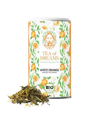 Tea of Dreams Organic White Tea with Orange "White Orange" | Loose Tea | 40g
