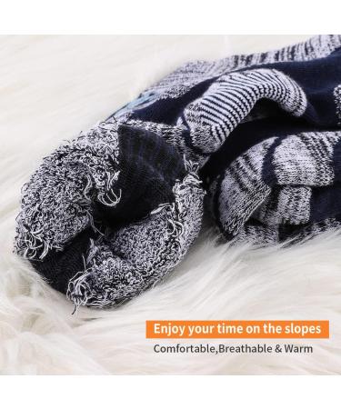 3 Pair Extra Thick Ski Socks for Women & Men | Warm Knee High Snowboarding Socks - Buy Online on GoSupps.com