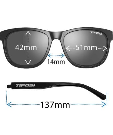 Tifosi Optics Swank Sunglasses Blackout Smoke - Stylish and Protective Shades - Buy Online on GoSupps.com