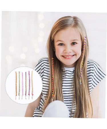 12 Pieces Hair Braids for Children Hair Elastics with Colorful Twist Elastic Hair Recce for Children DIY Hair Accessories for Children - Buy Online on GoSupps.com