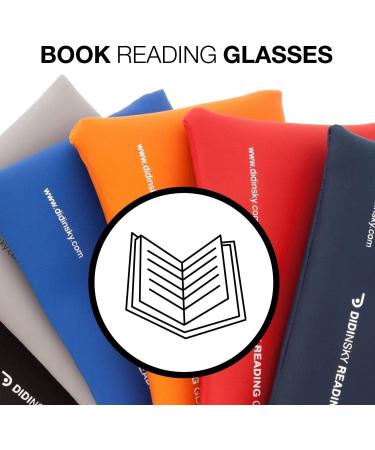 Didinsky Ultra Clear Vision Reading Glasses - Anti-Reflective Rubber Touch 6 Colors 5 Grades for Men & Women - Buy Online on GoSupps.com
