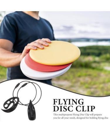 BESPORTBLE Flying Disc Clips - 2pcs Portable Outdoor Disc Holders & Clamps for Easy Carrying - Black - Buy Online on GoSupps.com