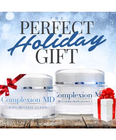 Complexion MD Anti Aging 2 Step Skin Care System (Bundle) - Microdermabrasion Scrub (1.69 oz) + Anti Wrinkle Cream (1 oz) - Reduce Fine Lines & Wrinkles - with Peptides & Hyaluronic Acid - Buy Online on GoSupps.com