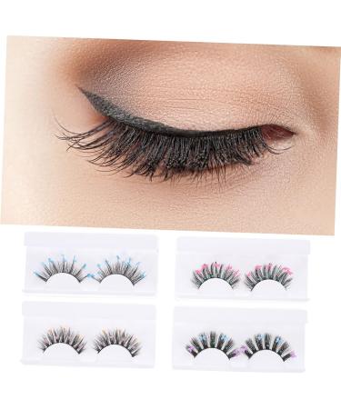 FRCOLOR 4 Pairs Sequin False Eyelashes Segmented False Eyelashes Sequins Fake Lash Natural False Soft Thick Lashes Artificial Eyelashes Handmade Eye Lashes Cosplay Decorate Chemical Fiber - Buy Online on GoSupps.com