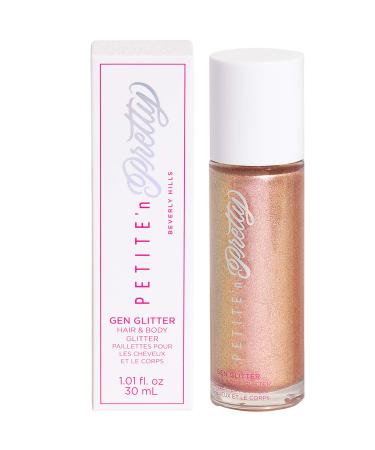 Petite 'n Pretty - Gen Glitter for Kids  Children  Tweens  and Teens  Non-Toxic Weightless Hair and Body Glitter  Made in The USA (14 Karat Wear It)