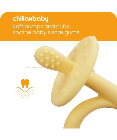 Chillax Teether Toys - Soothing Relief for Baby Teething - Non-BPA Silicone Teethers for Infants 3+ Months - Dishwasher-Safe - Buy Online on GoSupps.com
