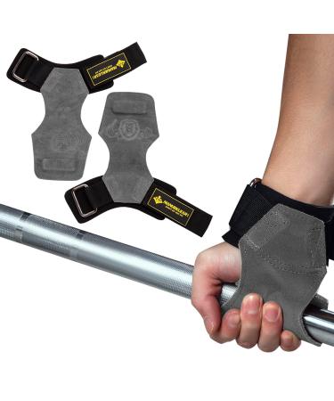 Manueklear weight lifting manual bands with padded wrist loop leather weight lifting wrist crites for crusades powerlifting professional lifting straps for women (gray) - Buy Online on GoSupps.com