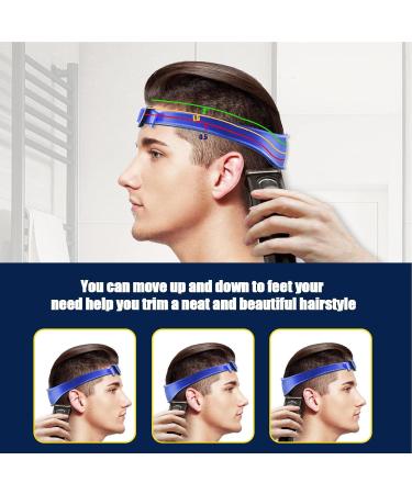 Haircut Guide Silicone Neckline Shaving Guide Beard Template Adjustable Hair Trimming Guide and Hair Cutting Accessories for Creating Skin Fade Guidelines Blue - Buy Online on GoSupps.com