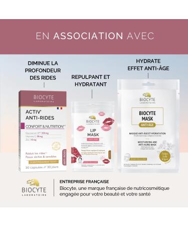 BIOCYTE Hyaluronic Day/Night 400mg - Hydrates Plumps Skin Anti-Wrinkles - Hyaluronic Acid Gamma-Amino-Butryric Acid - Vegetarian - 30 Capsules Day - 30 Capsules Night - 30 Day Program - Buy Online on GoSupps.com