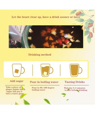 Dark Brown Sugar Ginger Jujube Tea 14.2oz/400g Combination of Black Sugar Cube Red Dates Shredded Ginger Ancient Method Handmade No Added For Women Tea Warming Tea - Buy Online on GoSupps.com