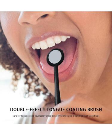 Rosixehird Tongue Brush - Oral Care Scraper for Fresh Breath | Includes Travel Case for Adults & Children - Black - Buy Online on GoSupps.com