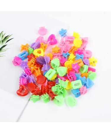 90 Pack Small Mini Plastic Hair Claw Clips for Kids Baby Girl - Flower Star Heart Butterfly Design - Jaw Barrettes Grip Clamps Pins Updo Decorative Bun Bangs Braids Twist Accessories - Thin Thick Hair - Buy Online on GoSupps.com