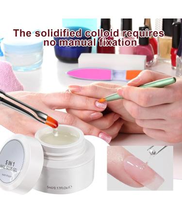 G n rique Solid Nail Glue Gel - Multifunctional Strong Adhesion Tack Extension Quick Bonding Application Long Lasting Hold for Home & Salon Manicure Styling Nail Design Glue Gel 5 ml Clear - Buy Online on GoSupps.com