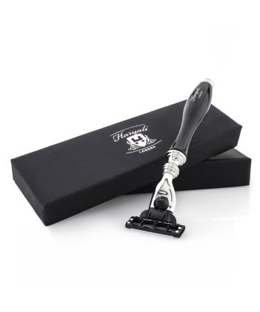 Haryali London Straight Razor - 3 Blade Straight Razor - Elegant & Unique Design for Women & Men - Razor for Shaving - Black - Razor for Men & Women Black 1 piece (1 Pack) - Buy Online on GoSupps.com