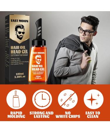 BAInuai 2in1 hair wash gel with comb hair styling gel for men hair wax men hair styling gel for hair modeling and natural hair styling long lasting 100 ml - Buy Online on GoSupps.com