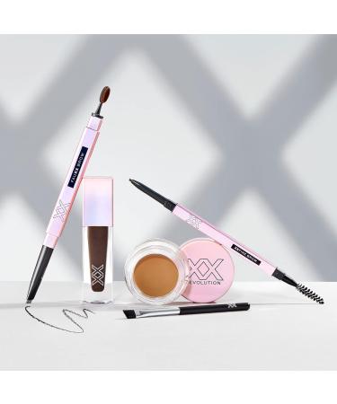 XX Revolution Xxfine Micro Brow Eyebrow Pencil - Medium Brown 0.1g | International Shipping Available - Buy Online on GoSupps.com