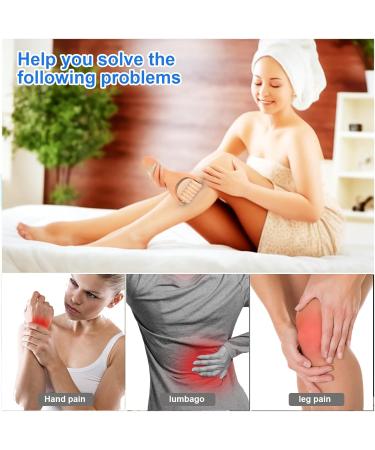 3-Piece Wooden Massage Roller Set - Fascia & Trigger Point Therapy for Anti-Cellulite Neck Shoulders Legs & Back - Buy Online on GoSupps.com