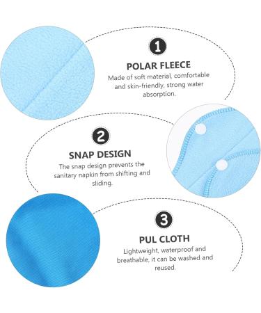 Shop Healvian 6-Ply Women's Polarfleece Menstrual Washable Napkins | Eco-Friendly & Comfortable Maternity Essentials | International Shipping Available - Buy Online on GoSupps.com