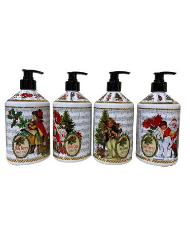 Home & Body Holiday Greetings Collection Hand Soap - 4 Bottles 85 fl oz - Festive Seasonal Scented Soap Set - Buy Online on GoSupps.com