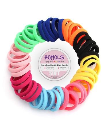 Seamless Hair Band Small Hair Ties - No Wrinkle Damage Ponytail Holders (4cm 10 Mixed Colors Set) - Perfect for Babies - Buy Online on GoSupps.com