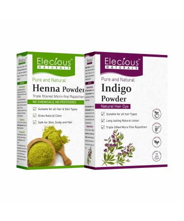 Naturals Indigo and Henna Powder for Hair (400 Grams Total)