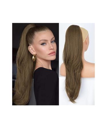 Drawstring Ponytail Extension 26 Inch Long Wave Pony Tails Hair Extensions for Women Synthetic Fake Ponytails Natural Looking Ponytail Hairpieces (Color : 008 Size : 26inches) 26inches 008
