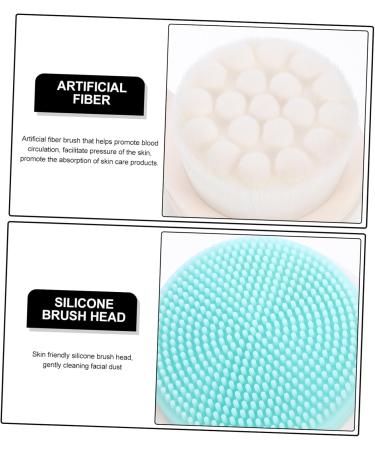 Healeved Manual Face Brush Face Washing Cleaner Pore Deep Cleansing Brush Face Scrubber Face Brush with Holder Facial Cleansing Tool Face Cleaning Brush Facial Brush Facial Cleansing Brush - Buy Online on GoSupps.com