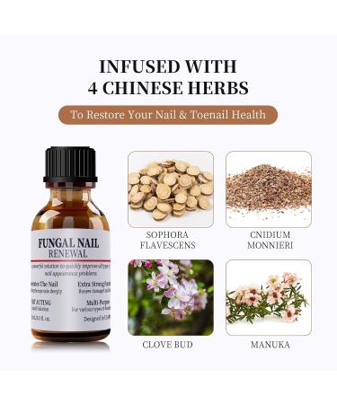 Extra Strength Toenail Fungus Treatment - Fast Acting Nail Repair Liquid for Discolored Nails with Nail File - Buy Online on GoSupps.com