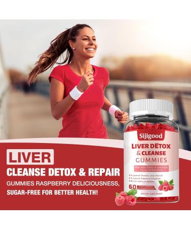 2 Pack Liver Cleanse Detox and Repair Gummies - Silymarin Milk Thistle Supplement with Artichoke Dandelion and Elderberry - Liver Support Supplement - 120 Raspberry Flavored Gummies Raspberry 60 Count (Pack of 2) - Buy Online on GoSupps.com