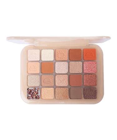 Pro Makeup Ultimate Chestnut Eyeshadow Palette 20 Colors Eyeshadow Palette, Natural Pearlescent Matte Earth Tone 20 Colors Pomegranate View Makeup Eyeshadow Cosmetics, f