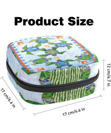Art Sea Turtle Sanitary Napkin Storage Bag | Portable Period Pocket for Women Teens & Girls | Menstrual Cup & Breastfeeding Insert Holder - Buy Online on GoSupps.com