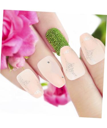 Gogogmee 1 Set Nail Patch Fake Nails with Glue French Decor Nails Decoration Nail Embellishments False Nails with Glue Nail Decals Nail Salon Supplies Sticker Plastic Full Coverage X4 Pink - Buy Online on GoSupps.com